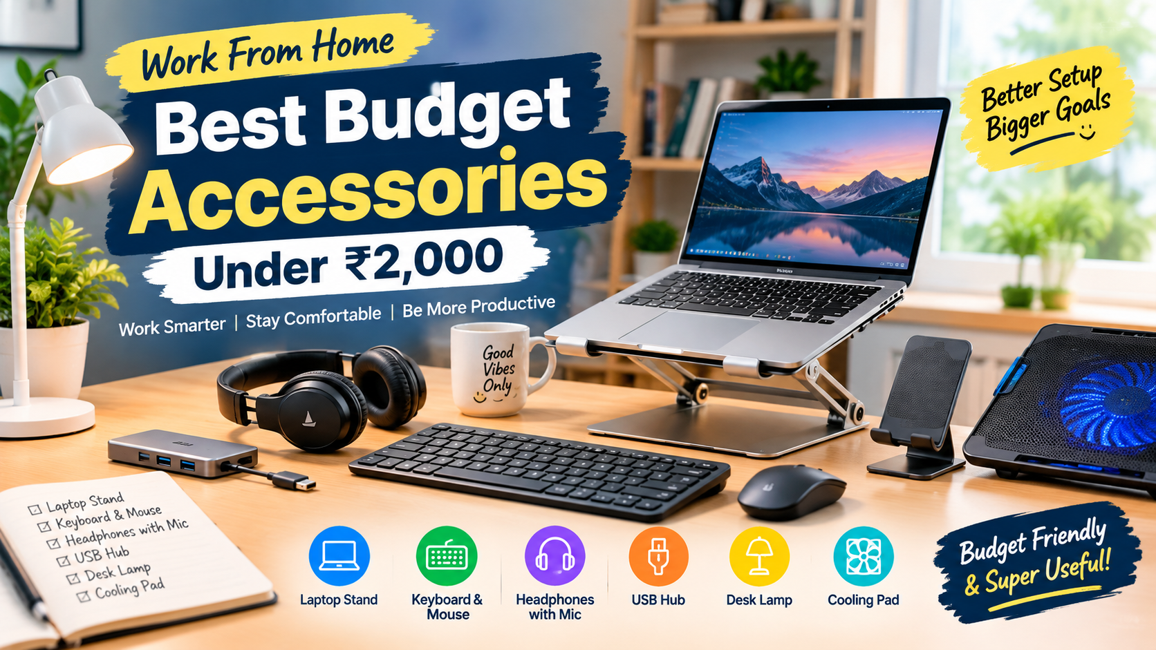 Work From Home ke Liye Best Budget Accessories in India
